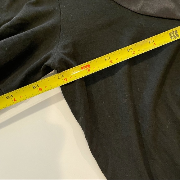 Nanette Lepore Rhythm and Blue Top Black Silk Neck L - Picture 11 of 13